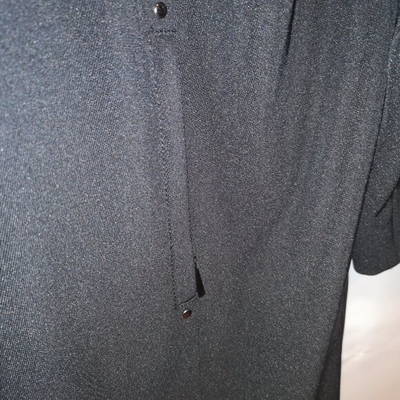 Fen-nelli Signature Ladies Size 12 Black Trench Coat with Removable Hood - Picture 5 of 7